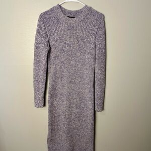 J. Crew Lavender Long Sleeve Midi Sweater Dress Size S